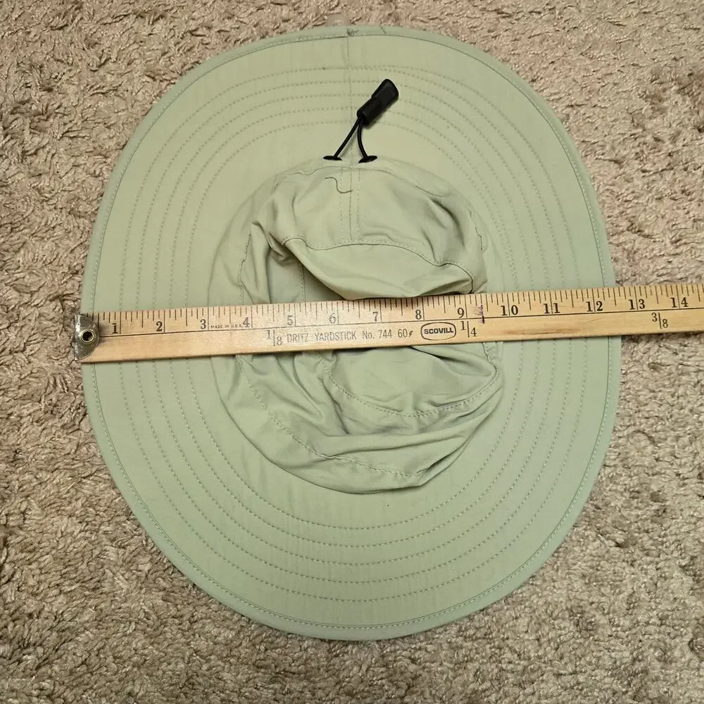 LL Bean Bucket Hat Tan Sun Beach‎ Fishing Sun Neck Cover Hiking Small
